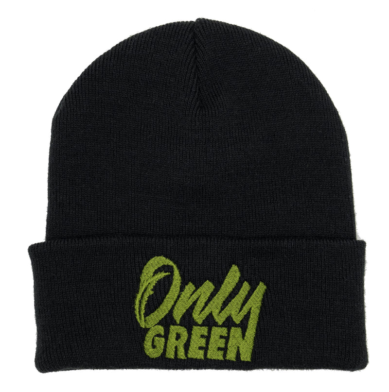 Only Green Beanie Black